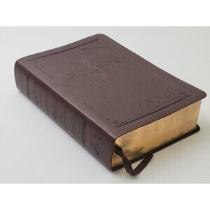 The Expositor's Study Bible Crossfire Deluxe Edition Brown Leather KJV Signed